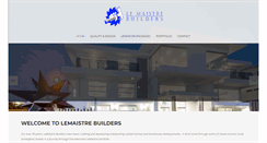 Desktop Screenshot of lemaistrebuilders.com.au